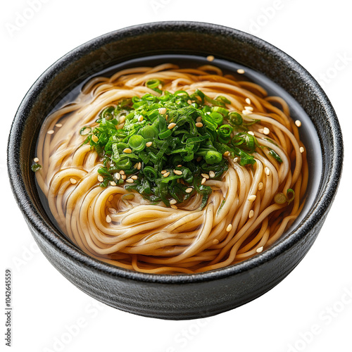 Soba noodles isolate on white background