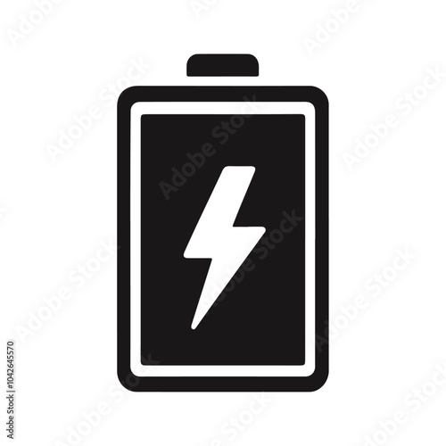 Electricity battery empty or full indicator vector icon design