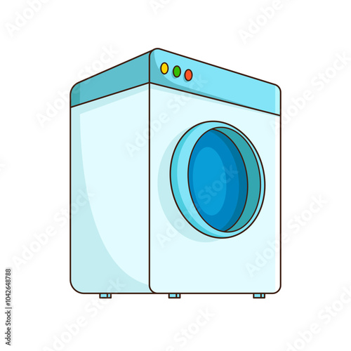 Washing Machine Illustration, Household Applience