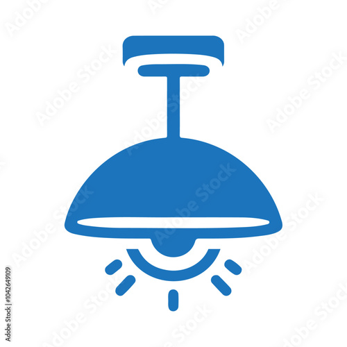 Electric ceiling lamp lighting vector and icon design