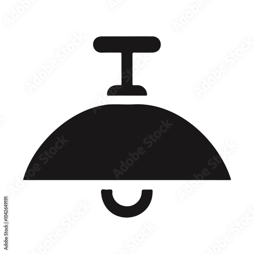 Electric ceiling lamp lighting vector and icon design