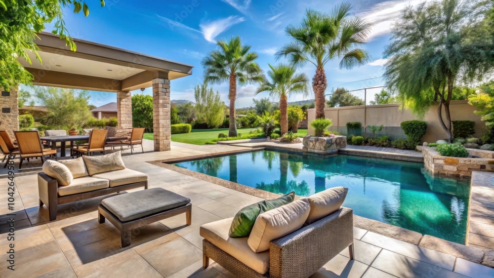 Outdoor patio and poolside oasis for relaxing and soaking up the sun, backyard, patio, outdoor, pool, swimming pool Outdoor patio and poolside oasis for relaxing and soaking up the sun, backyard, patio, outdoor, pool, swimming pool