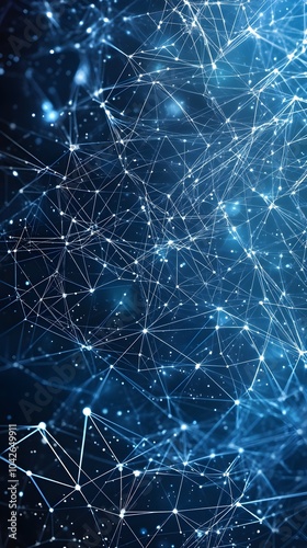 A high-tech background with a digital mesh network design in silver and blue gradients, suited for a cybersecurity application's user interface