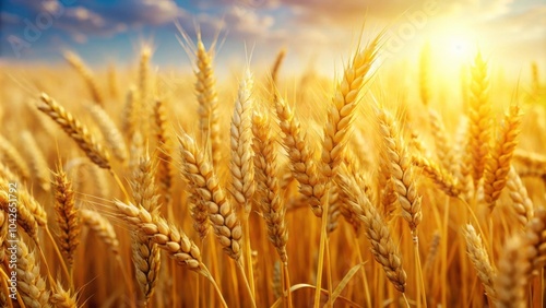 Ripe golden wheat spikelets symbolizing wealth and prosperity, wheat, gold, fields, ripe, spikelets, price, rise