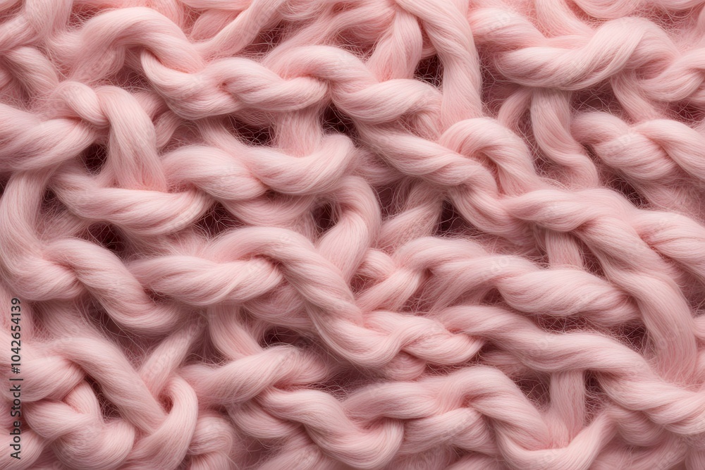 Fluffy wool fibers in pastel pink intertwined in an irregular organic pattern, Ai Generated Fluffy wool fibers in pastel pink intertwined in an irregular organic pattern, Ai Generated