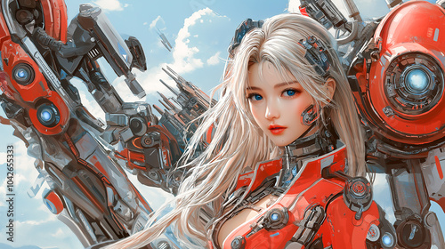Futuristic Cyborg Girl