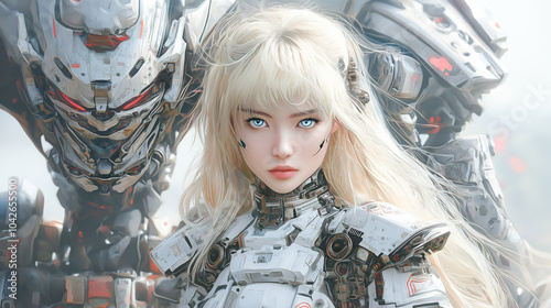 Futuristic Cyborg Girl