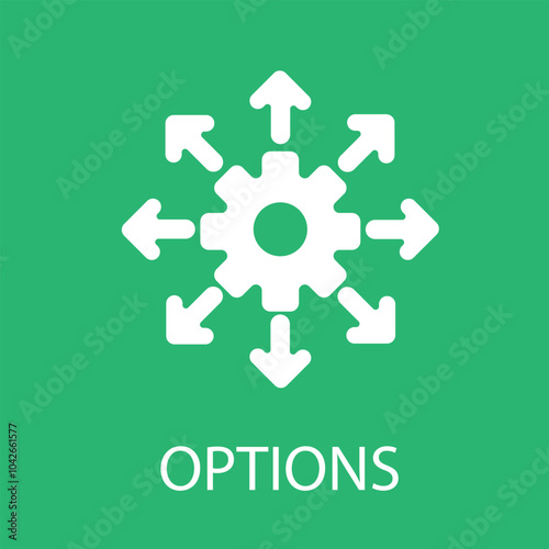 Option icon Decision making, choice and selection symbol illustration