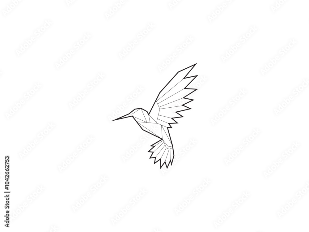 Obraz premium geometri bird logo.eps
