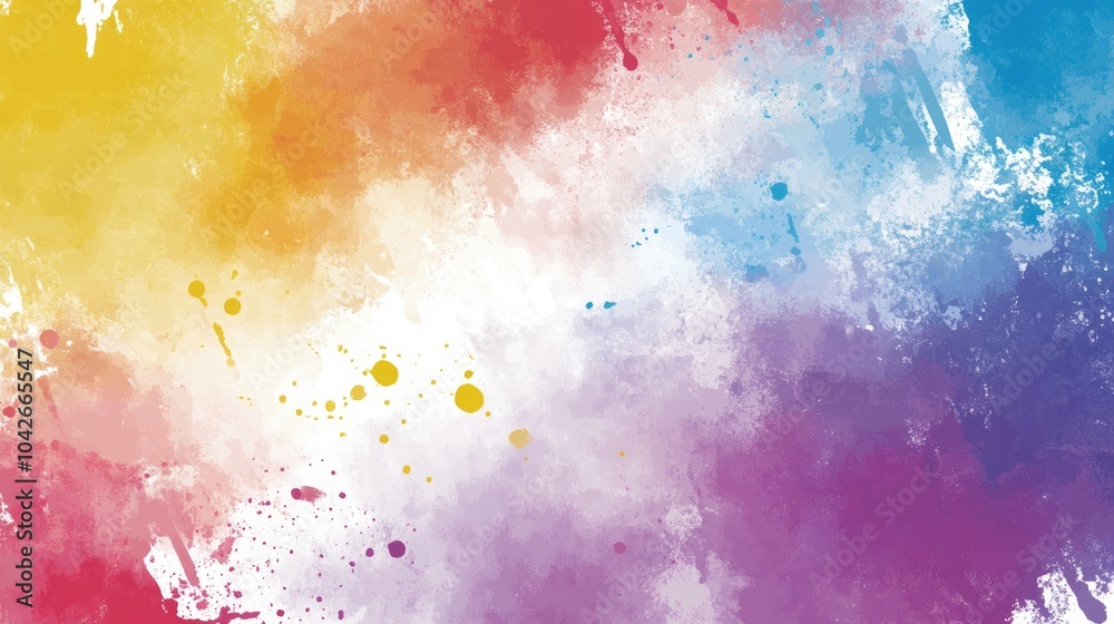 Obraz premium Colorful Paint Splatters on Background