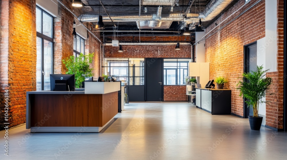 Modern Office Space with Inviting Atmosphere