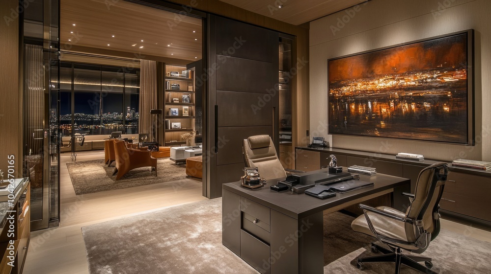 Modern Office with Elegance and Scenic Views