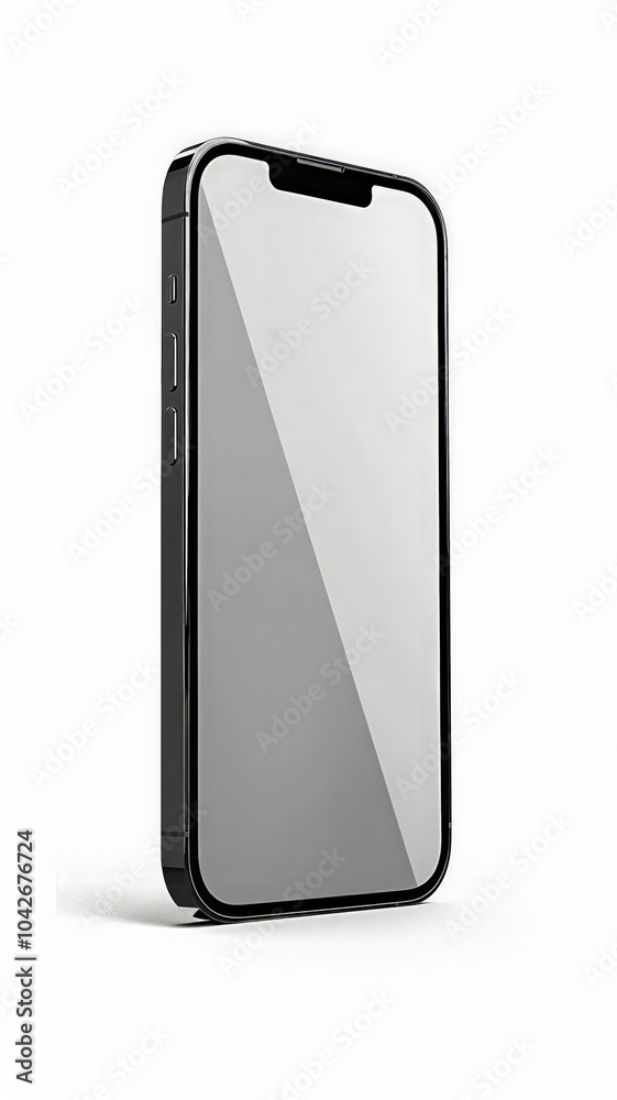 Sleek Black Smartphone Mockup: Perfect for App & Website Design Sleek Black Smartphone Mockup: Perfect for App & Website Design