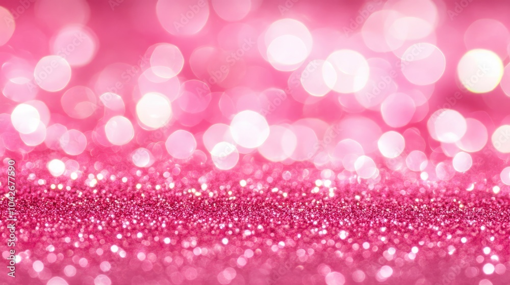 Soft Pink Glow with Subtle Glitter Effect Soft Pink Glow with Subtle Glitter Effect