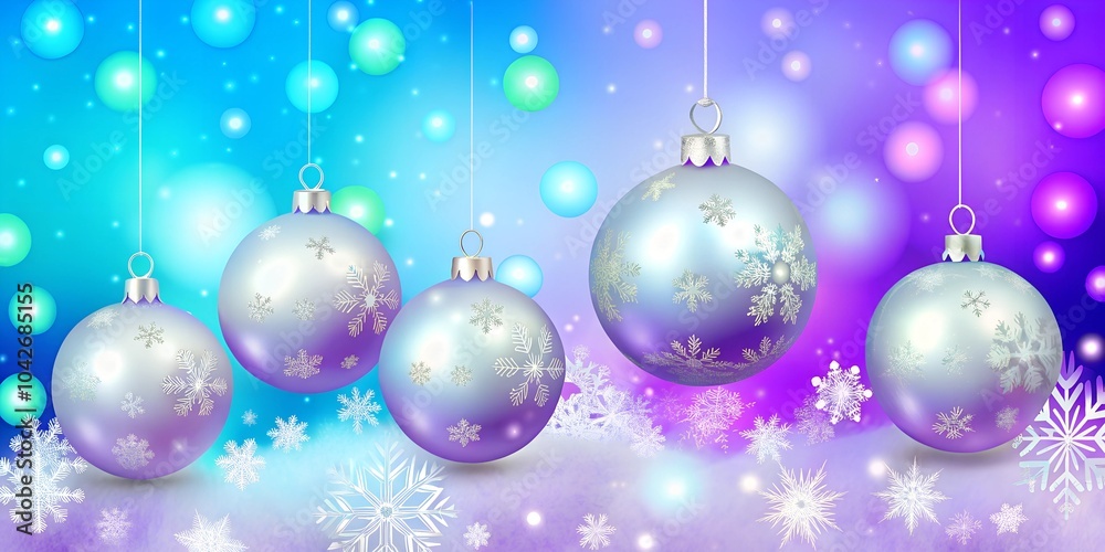 Fototapeta premium christmas background with baubles