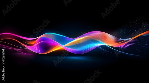 Vibrant waves of light and color