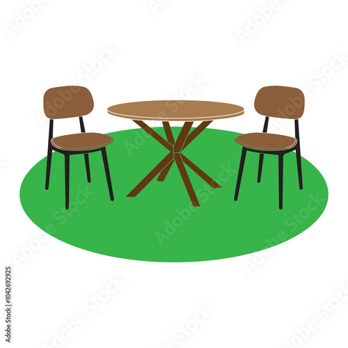 set of cafe tables and chairs