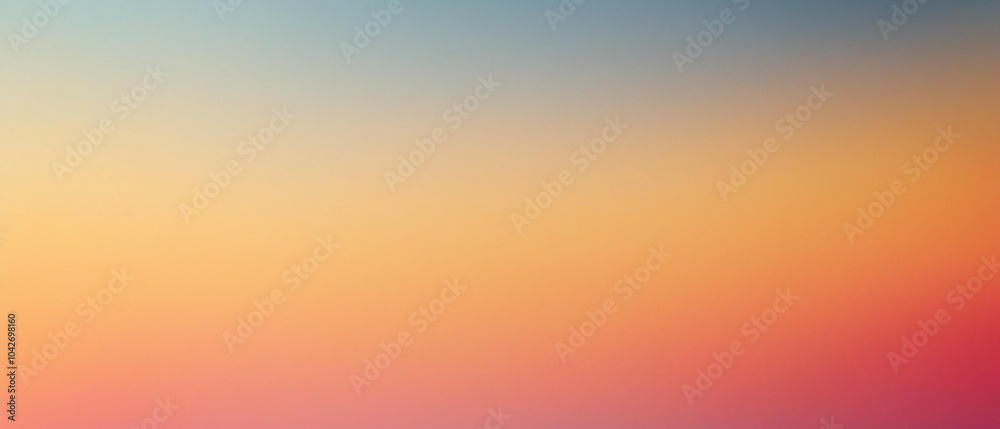 Obraz premium 淡いピンク オレンジ 黄色 青 グラデーション背景