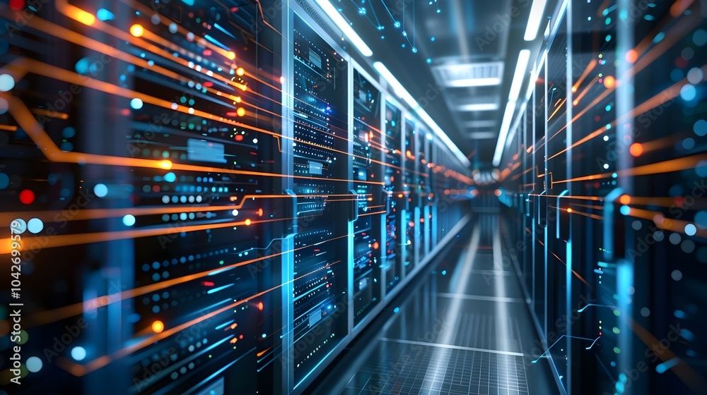 Futuristic digital data center network diagram showcasing advanced server cloud and connectivity technologies Futuristic digital data center network diagram showcasing advanced server cloud and connectivity technologies