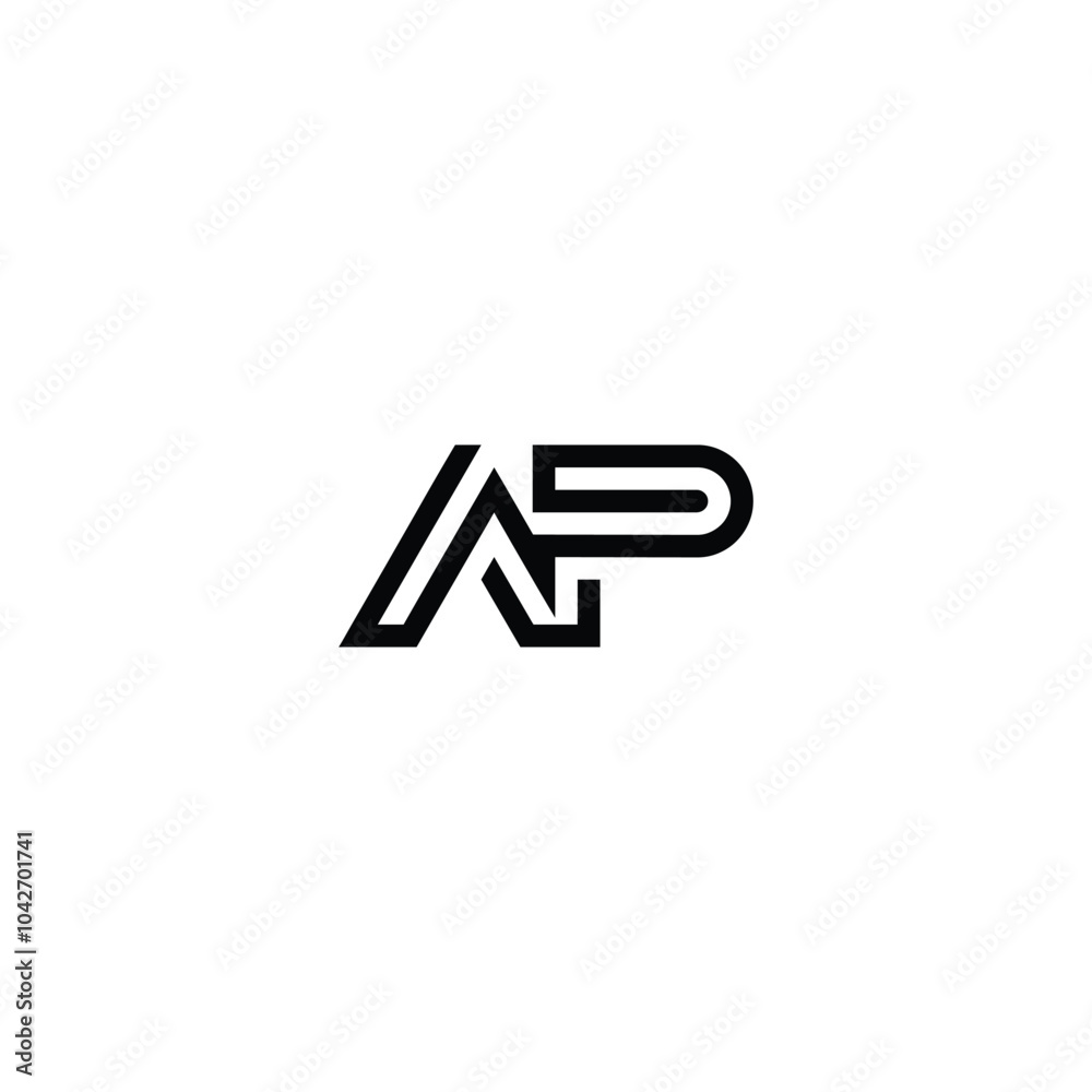 AP monogram logo design letter text name symbol monochrome logotype alphabet character simple logo AP monogram logo design letter text name symbol monochrome logotype alphabet character simple logo