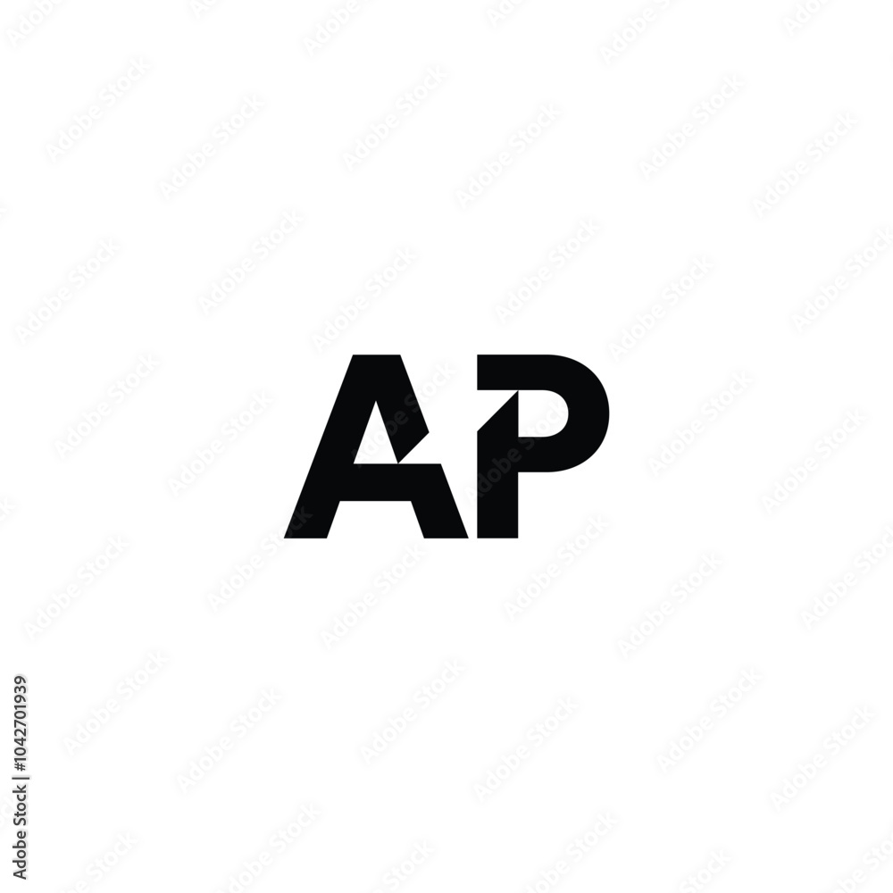 AP monogram logo design letter text name symbol monochrome logotype alphabet character simple logo AP monogram logo design letter text name symbol monochrome logotype alphabet character simple logo