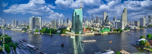 Bangkok Skyline photographed from Icon Siam