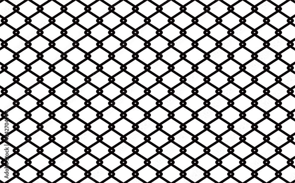 Fototapeta premium 金網パターンイラスト素材・黒色