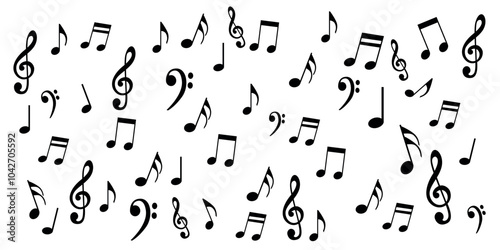 musical note pattern background