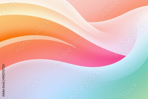 Abstract Flowing Gradient Waves in Orange.generative AI