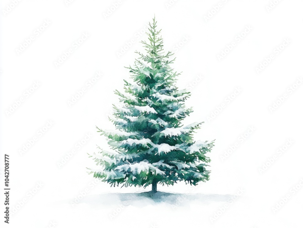Christmas Tree in Snow Christmas Tree in Snow