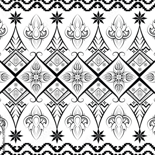 black and white pattern