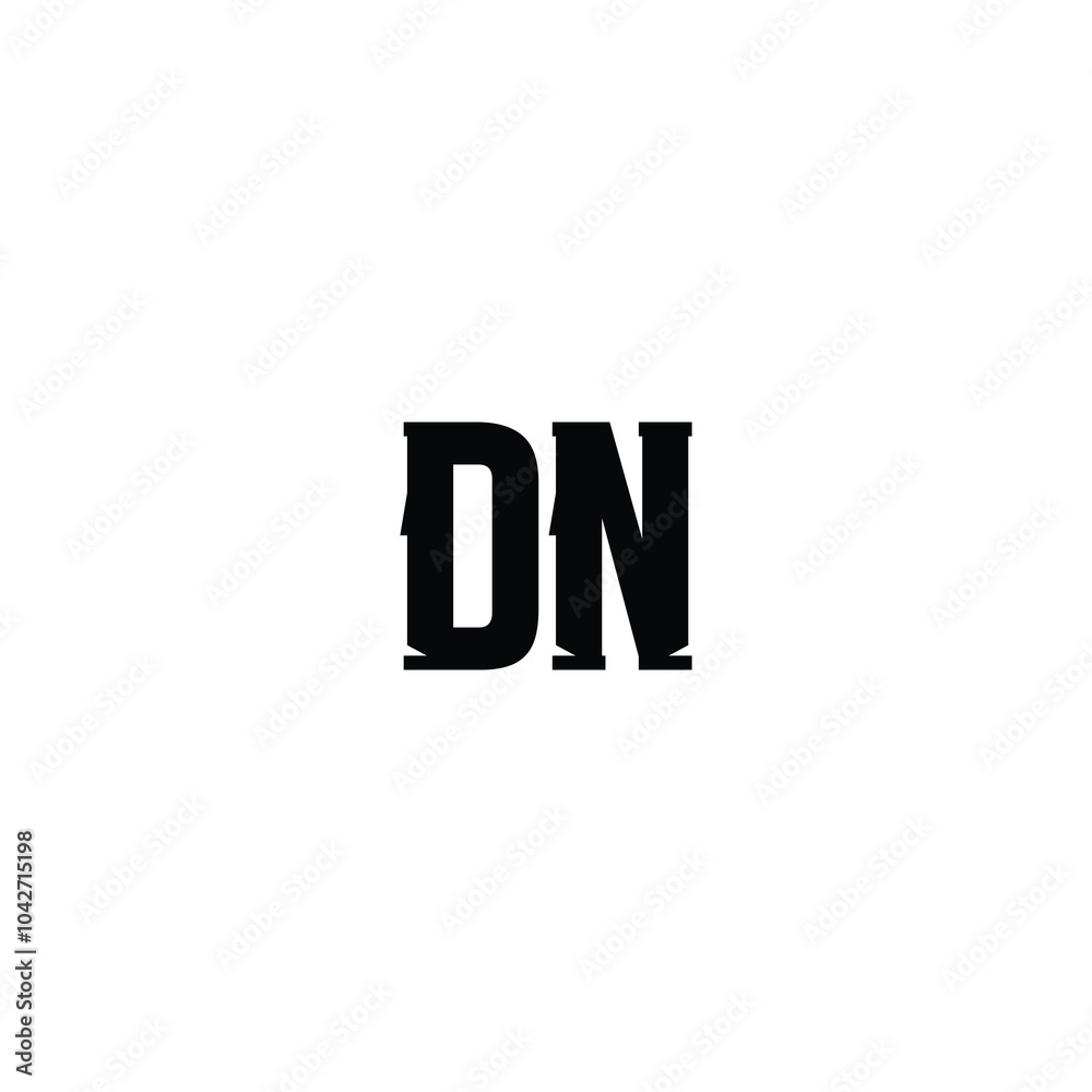 DN monogram logo design letter text name symbol monochrome logotype alphabet character simple logo DN monogram logo design letter text name symbol monochrome logotype alphabet character simple logo
