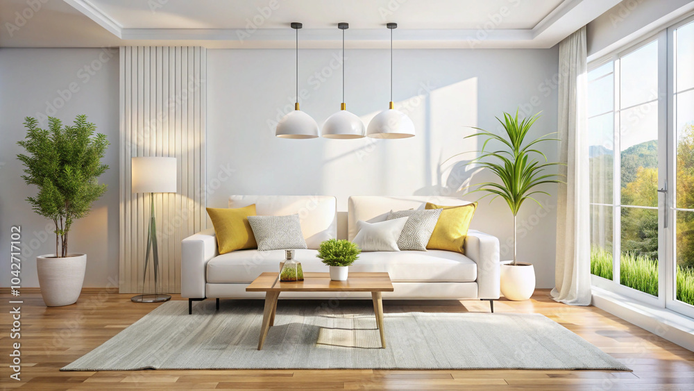modern living room with furniture modern living room with furniture