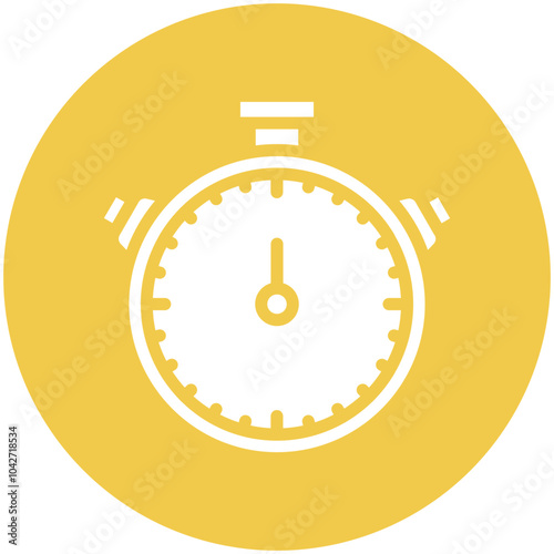Stopwatch vector icon illustration of Lifestyles iconset.