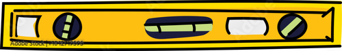 Spirit level tool. Vector illustration.