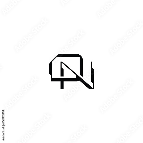 DN monogram logo design letter text name symbol monochrome logotype alphabet character simple logo photo