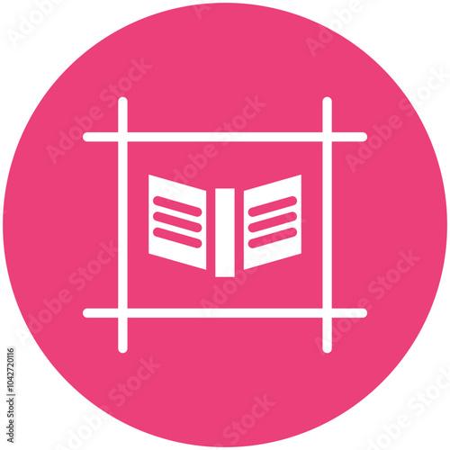 Plot vector icon illustration of Literature iconset.