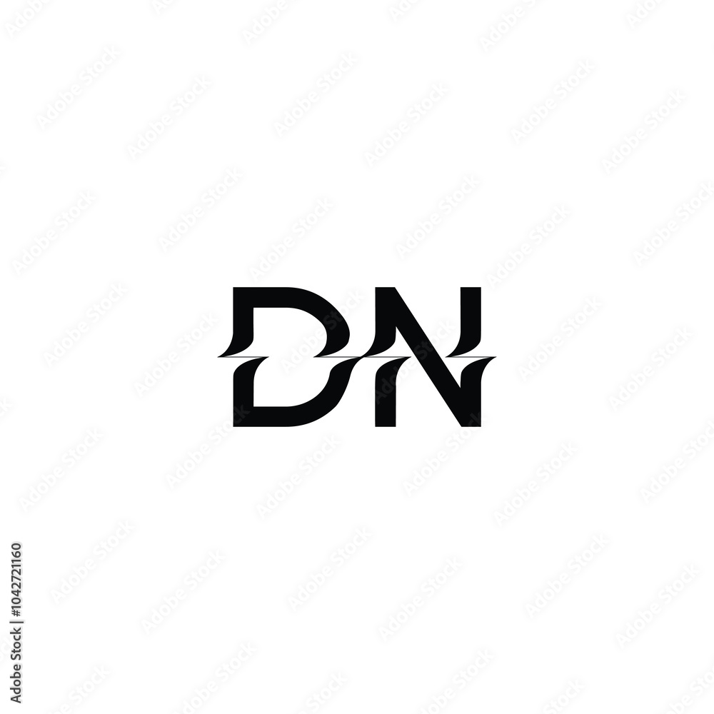DN monogram logo design letter text name symbol monochrome logotype alphabet character simple logo DN monogram logo design letter text name symbol monochrome logotype alphabet character simple logo