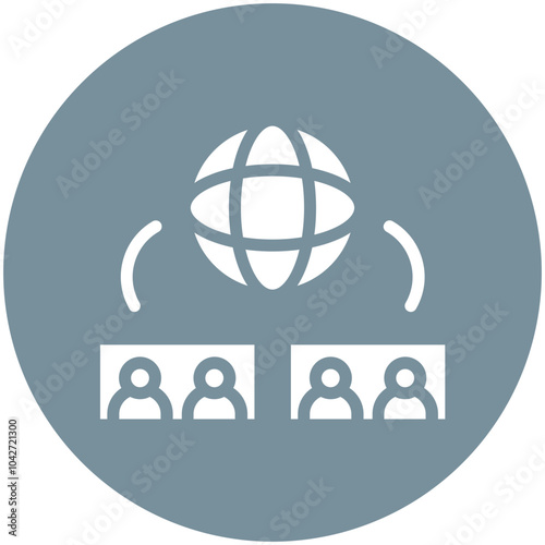 Diversity vector icon illustration of Protesting and Civil Disobedience iconset.