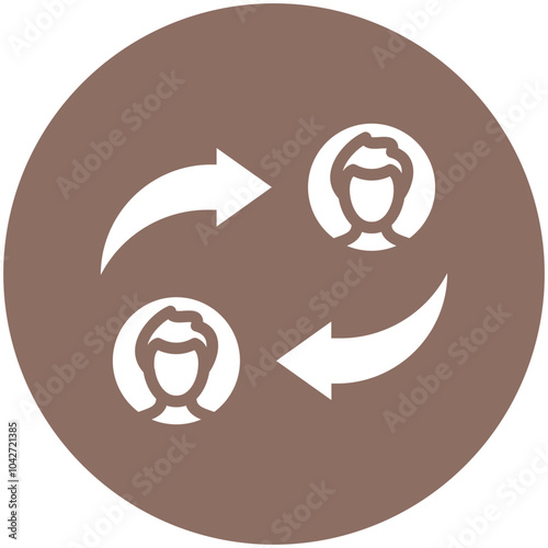Change vector icon illustration of Protesting and Civil Disobedience iconset.