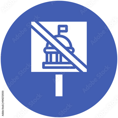 Anti Government vector icon illustration of Protesting and Civil Disobedience iconset.