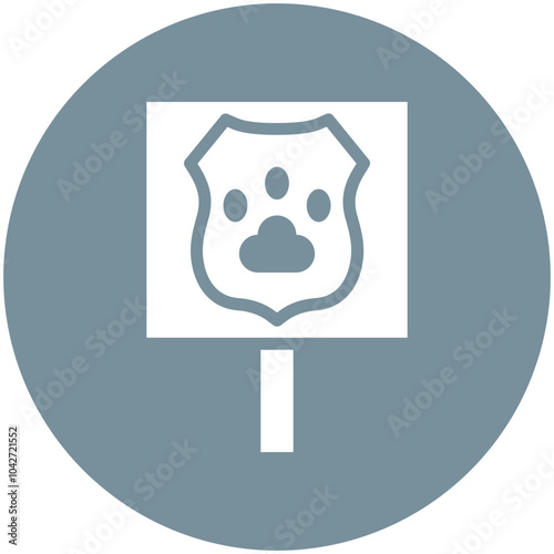 Animal Rights vector icon illustration of Protesting and Civil Disobedience iconset.