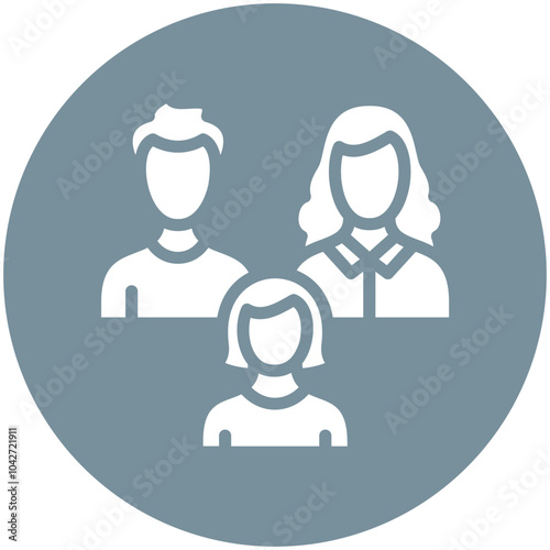 Family vector icon illustration of Vacation Planning iconset.