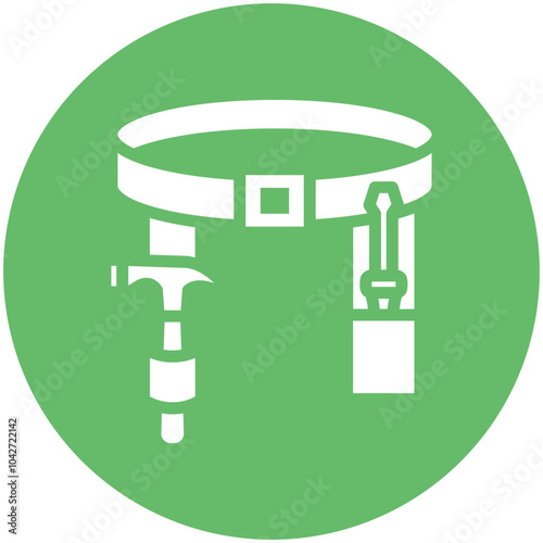 Work Belt vector icon illustration of Home Improvements iconset.
