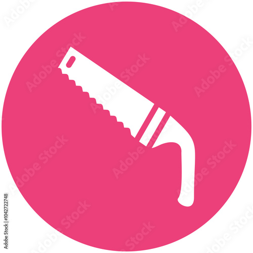 Handsaw vector icon illustration of Home Improvements iconset.