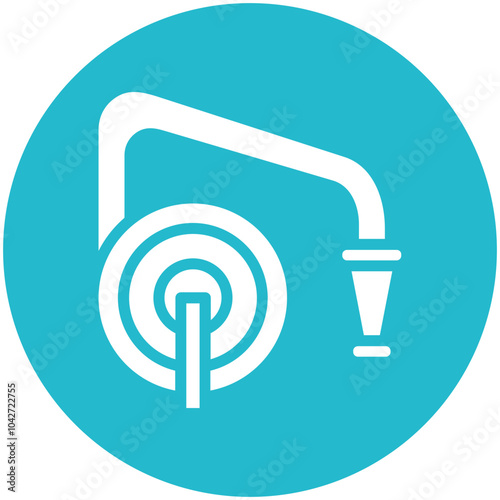 Garden Hose vector icon illustration of Home Improvements iconset.