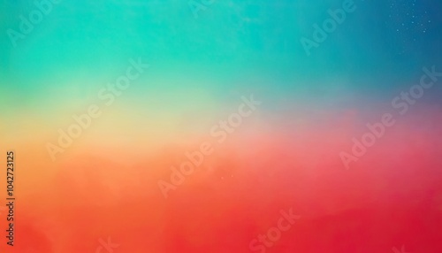 Coral, Mint, Peach, and Sky Blue gradient abstract background.