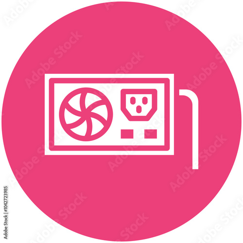 AC Supply vector icon illustration of School iconset.