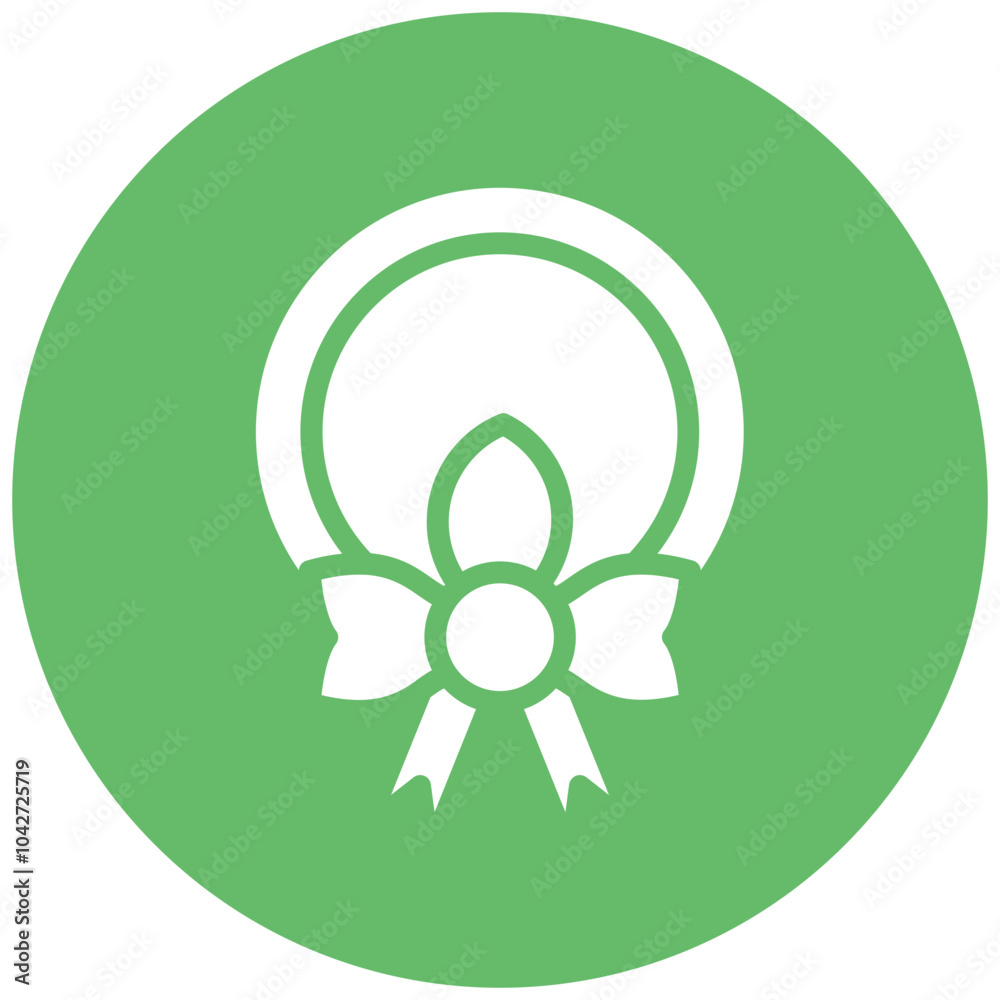 Wreath vector icon illustration of Funeral iconset. Wreath vector icon illustration of Funeral iconset.