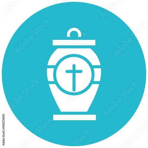 Ashes vector icon illustration of Funeral iconset.
